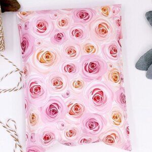 40 6x9 Pink Rose Designer Polymailer